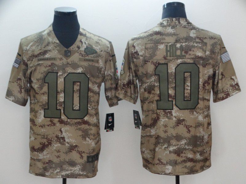 Men Kansas City Chiefs 10 Hill Camo Nike Limited NFL Jersey